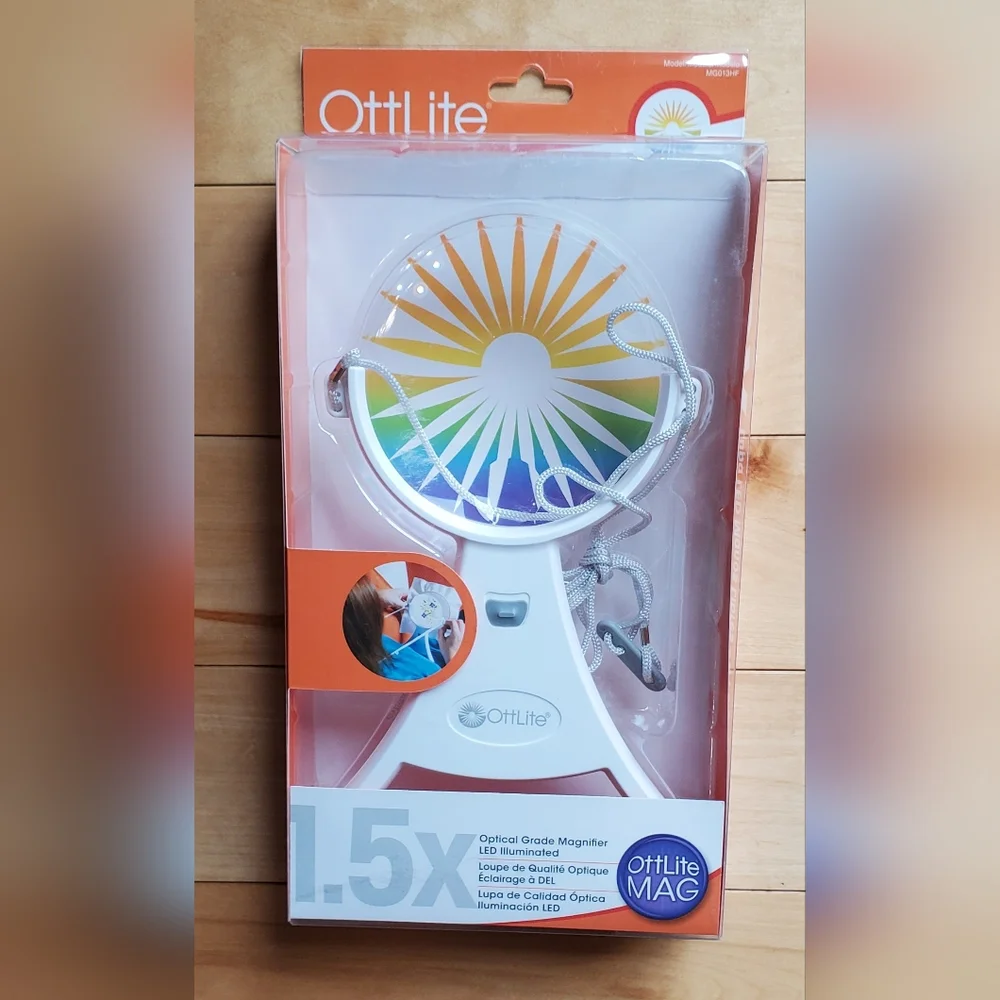 NEW OttLite Hands Free Optical Grade LED Magnifier - Picture 1 of 2